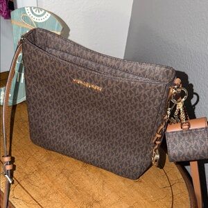 Michael Kors Dark Brown Crossbody Bag